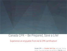 Tablet Screenshot of canadacpr.com